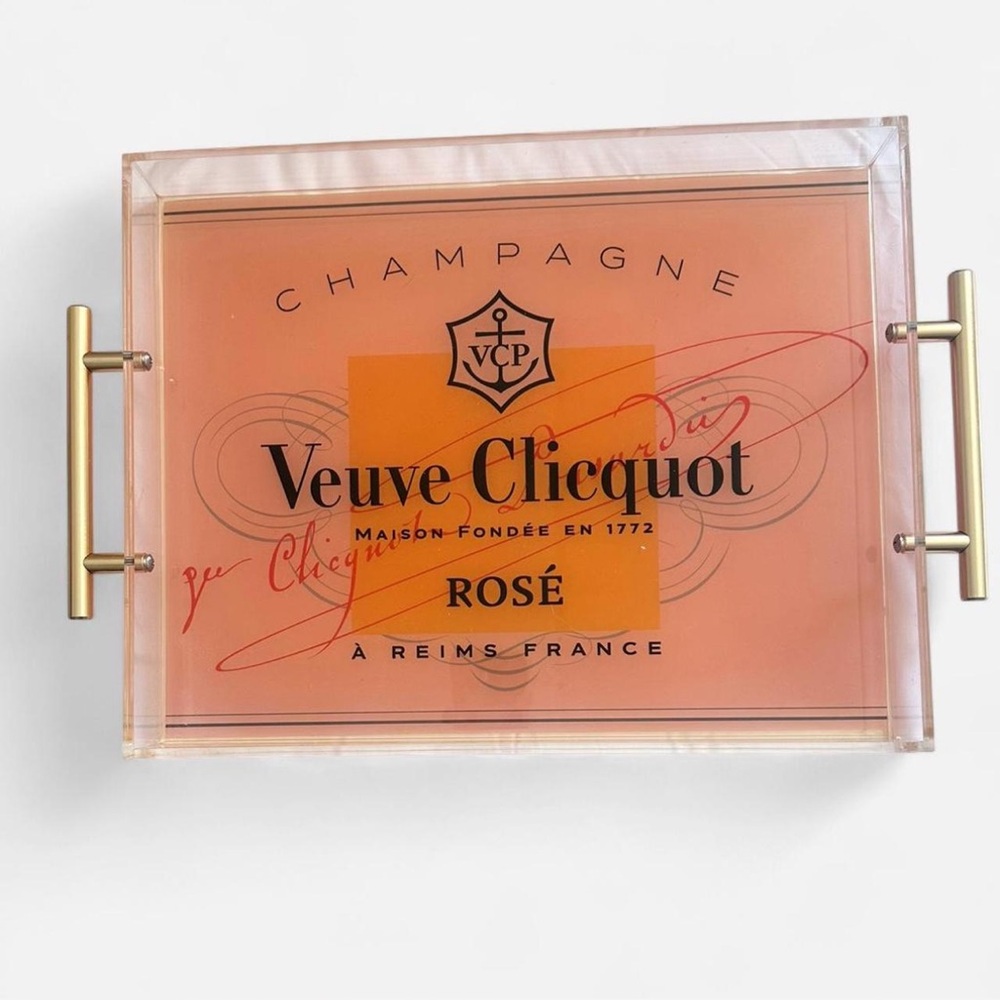 Veuve Clicquot Rosé BarCart/Coffee Table Tray
